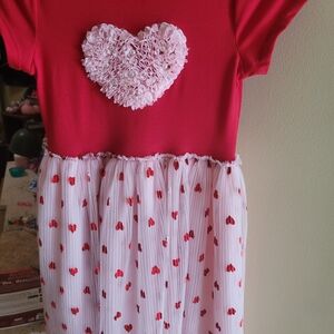 Red and White Heart Dress